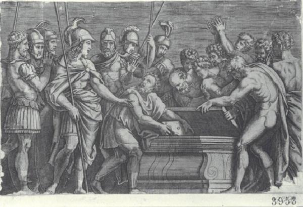 Alessandro Magno mette in salvo le opere di Omero