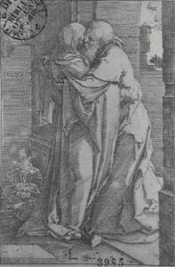 Sant'Anna e Gioacchino si abbracciano alla Porta Aurea