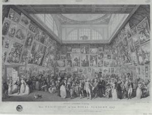 THE EXIBITION OF THE ROYAL ACADEMY, 1787