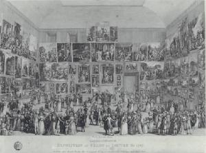EXPOSITION AU SALON DU LOUVRE EN 1787.