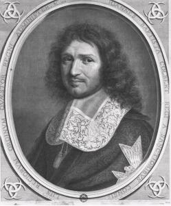 IOANNES BAPTISTA COLBERT REGI A SANCTIORIBVS CONSI= LIIS REGIORVM QVAESTOR REGNI ADMNISTER. &c. 1668.