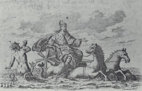 Allegoria di Venezia in trionfo su un carro marino