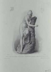 Nerina che discende al fonte, statua in marmo di Raffaele Monti, acquistata dalla Società di Belle Arti.