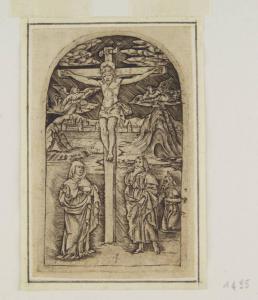 Cristo in croce con la Vergine, San Giovanni e San Girolamo