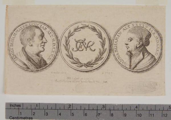 Ritratti in tre medaglie di Hans Sebald Beham e di sua moglie