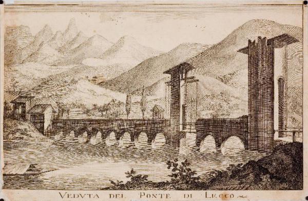 Veduta del ponte di Lecco