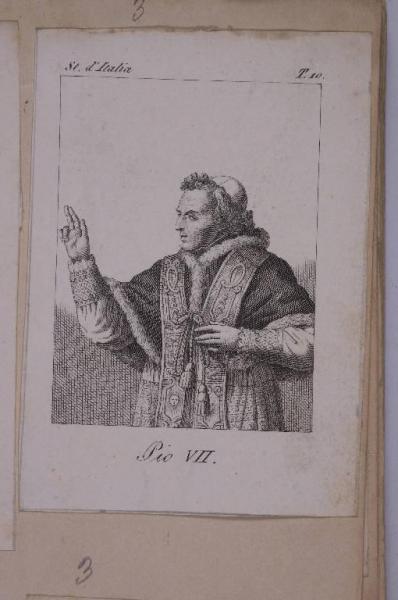 Personaggi della storia d'Italia: Pio VII benedicente