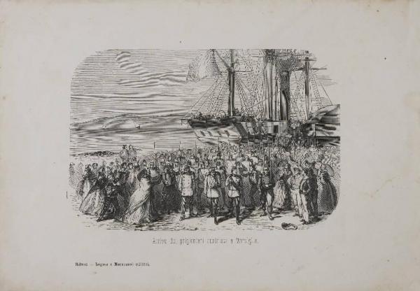 Arrivo dei prigionieri austriaci a Marsiglia