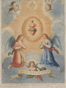Angeli adoranti il Sacro Cuore di Gesù
