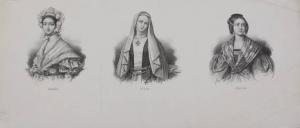 Figure femminili in abiti ottocenteschi