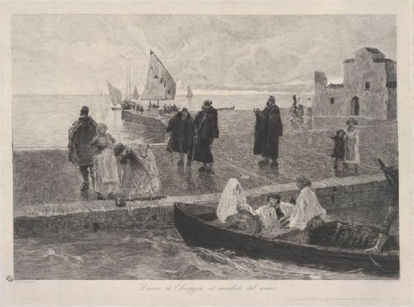 Donne di Chioggia ed invalidi al mare
