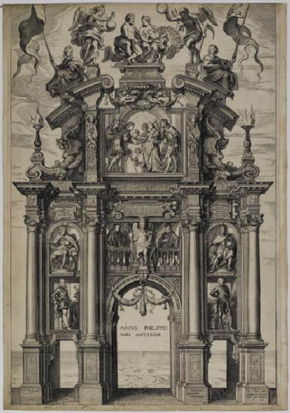Arco trionfale di Filippo IV: facciata anteriore