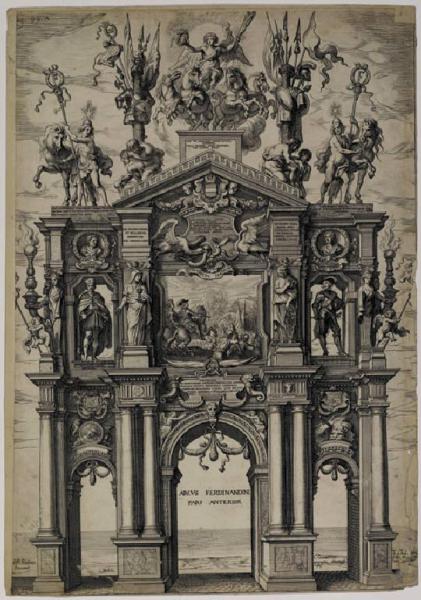 Arco di trionfo di Ferdinando: facciata anteriore