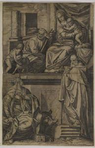 Sacra Famiglia con i Santi Giovanni Battista, Caterina e Antonio Abate