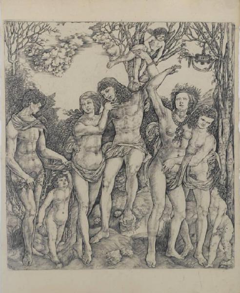 Uomo legato ad un albero da tre amorini - Allegoria dell'Amore (?)