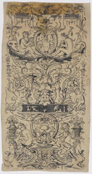 Pannello ornamentale con le scritte "VICTORIA" e "AVGVSTA"