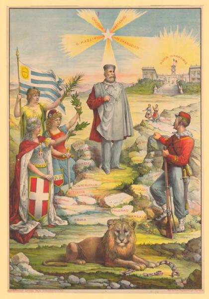 Allegoria con Giuseppe Garibaldi