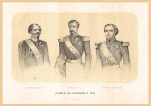 Vittorio Emanuele II, Napoleone III, principe Napoleone promotori dell'Indipendenza italiana