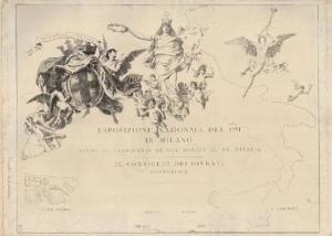 Progetto di diploma per i premiati all'Esposizione Nazionale del 1881 a Milano