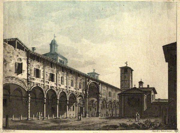 Milano. Canonica di Sant'Ambrogio e Chiesa di San Sigismondo