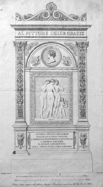 Milano. Monumento funebre ad Andrea Appiani in Brera