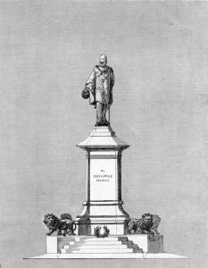Bergamo. Monumento a Garibaldi