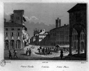 Cremona. Piazza Cavour ex Piazza Piccola