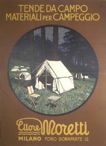 Tende da campo - Materiali da campeggio Ettore Moretti, Milano