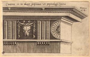 I capitelli, le basi delle colonne e i cornicioni dei tre ordini architettonici: Dorico, Ionico e Corinzio