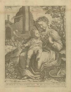 La Vergine con il Bambino sulle ginocchia