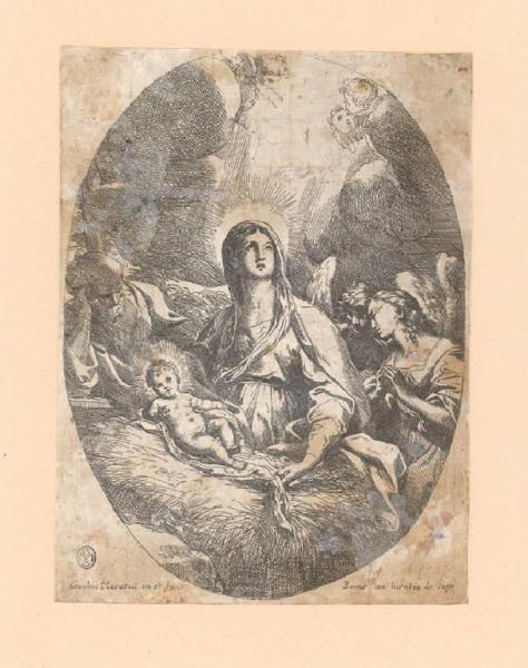 Gesù Bambino adorato dagli angeli
