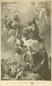 Tre Santi gesuiti, la Vergine e il Bambino Gesù