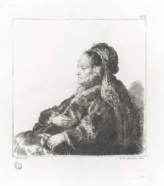 La madre di Rembrandt con un copricapo all'orientale