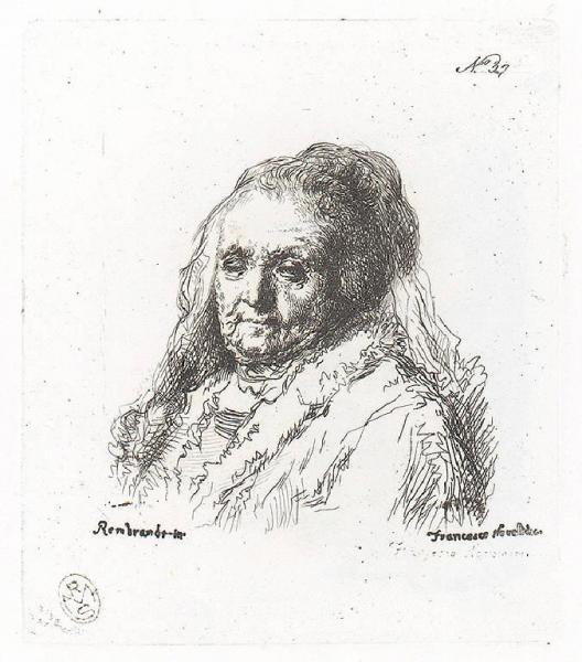 Mezzo busto della madre di Rembrandt