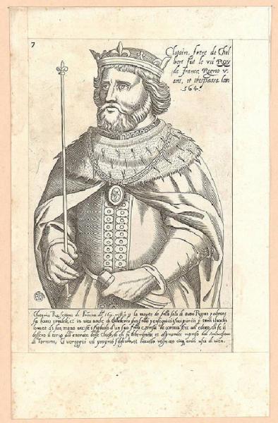 Ritratto di Clotario I re di Francia