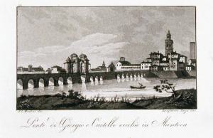 Ponte di S.Giorgio e Castello vecchio in Mantova
