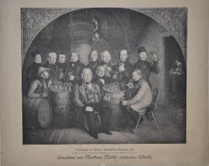 Weinprobe im Kloster Eberbach im Rheingau 1847