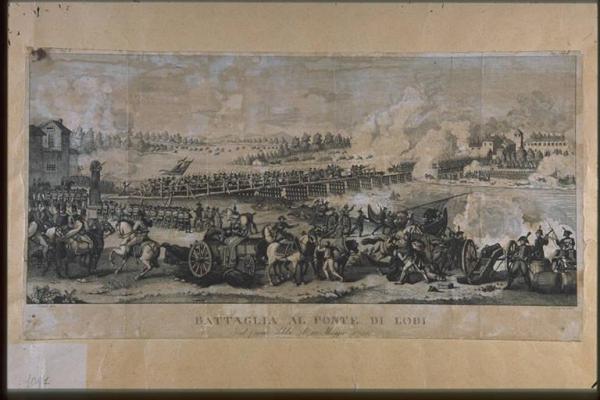 BATTAGLIA AL PONTE DI LODI/Sul fiume Adda il 10 Maggio 1796