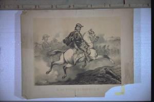 Vittorio Emanuele II e il suo esercito a cavallo in zona di guerra