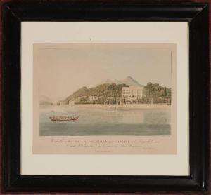 Veduta della villa Sommariva già Clerici sul lago di Como