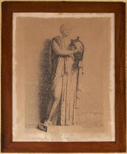 Les neuf muses et Apollon Musagètte du Vatican dessinés d'après les statues antiques