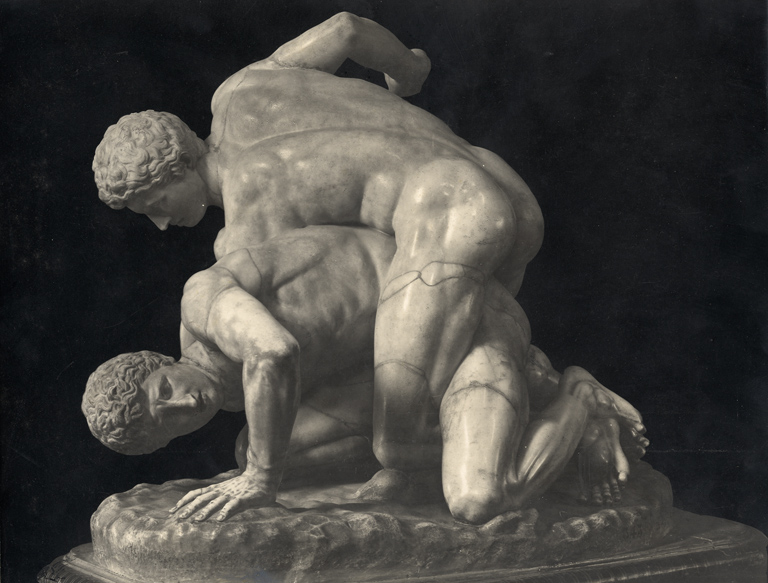 Edizioni Brogi, I lottatori, Firenze, Galleria degli Uffizi, 1890 - 1899