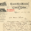 Lettera su carta intestata Stabilimenti Chimico Farmaceutico Carlo Erba indirizza alla direzione. 1909, Archivio storico Carlo Erba