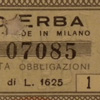 Cedola di un titolo obbligazionario del 1949. Archivio storico Carlo Erba