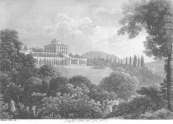 Federico e Carolina Lose, Villa Cagnola presso Inverigo, da Viaggio pittorico nei monti della Brianza, Milano 1823.