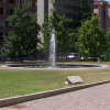 Area a sud del giardino allitaliana: la fontana.