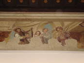 Cavenago Brianza, Palazzo Rasini, Galleria, affresco raffigurante Gruppo di Musici (Fototeca ISAL, fotografia di Beatrice Bolandrini)