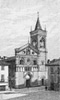 Monza, Chiesa di Santa Maria in Strada, la facciata in un’incisione del 1891 pubblicata su “Le Cento Città d’Italia” (Archivio ISAL, Fondo corrente, sn)