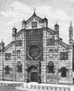 Monza, Duomo, la facciata in un’incisione del 1891 pubblicata su “Le Cento Città d’Italia” (Archivio ISAL, Fondo corrente, sn)