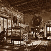 Arcore, Villa Vittadini, fotografia di inizio secolo del “Gran Salone” al piano terreno (Fototeca ISAL)